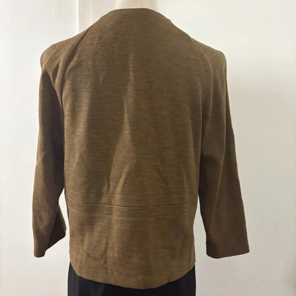 Vintage 100% Wool Women’s Brown Button Cardigan Blouse Size 10 Made In Italy - Picture 8 of 10